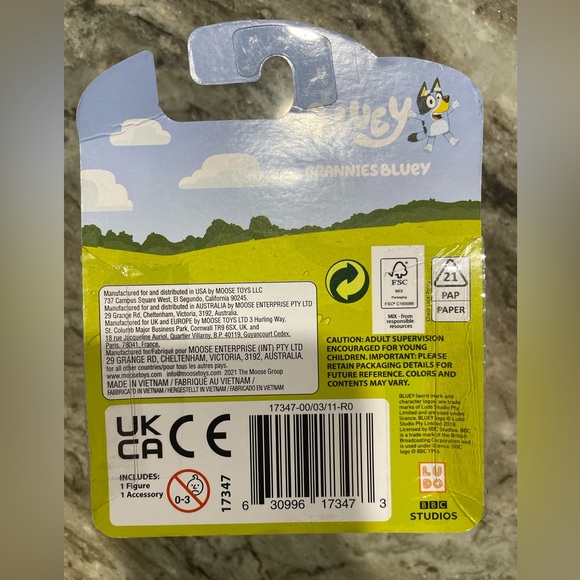 Bluey Story Starter Pack GRANNIES Action Figure 3" Toy NEW Moose Disney Junior - Picture 2 of 2